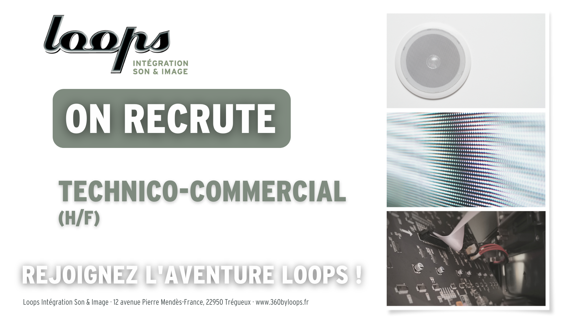recrutement technico commercial Loops St Brieuc